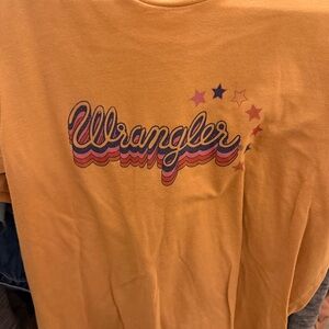 Wrangler Retro Orange Tee with Star Design